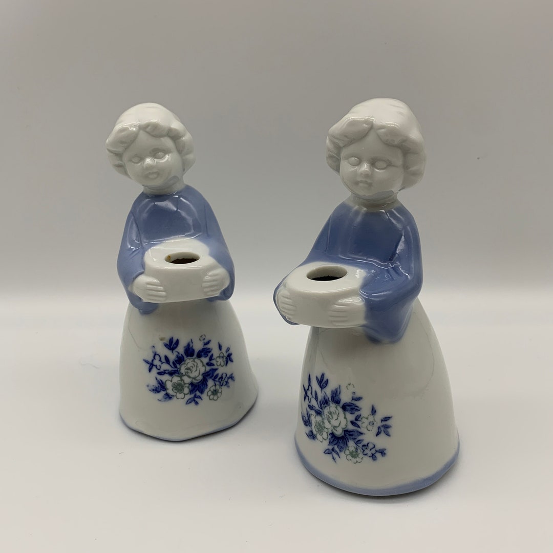Vintage Candelabra Girl Candle Holders Etsy