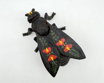 Cast Iron Housefly Ashtray, 4” long