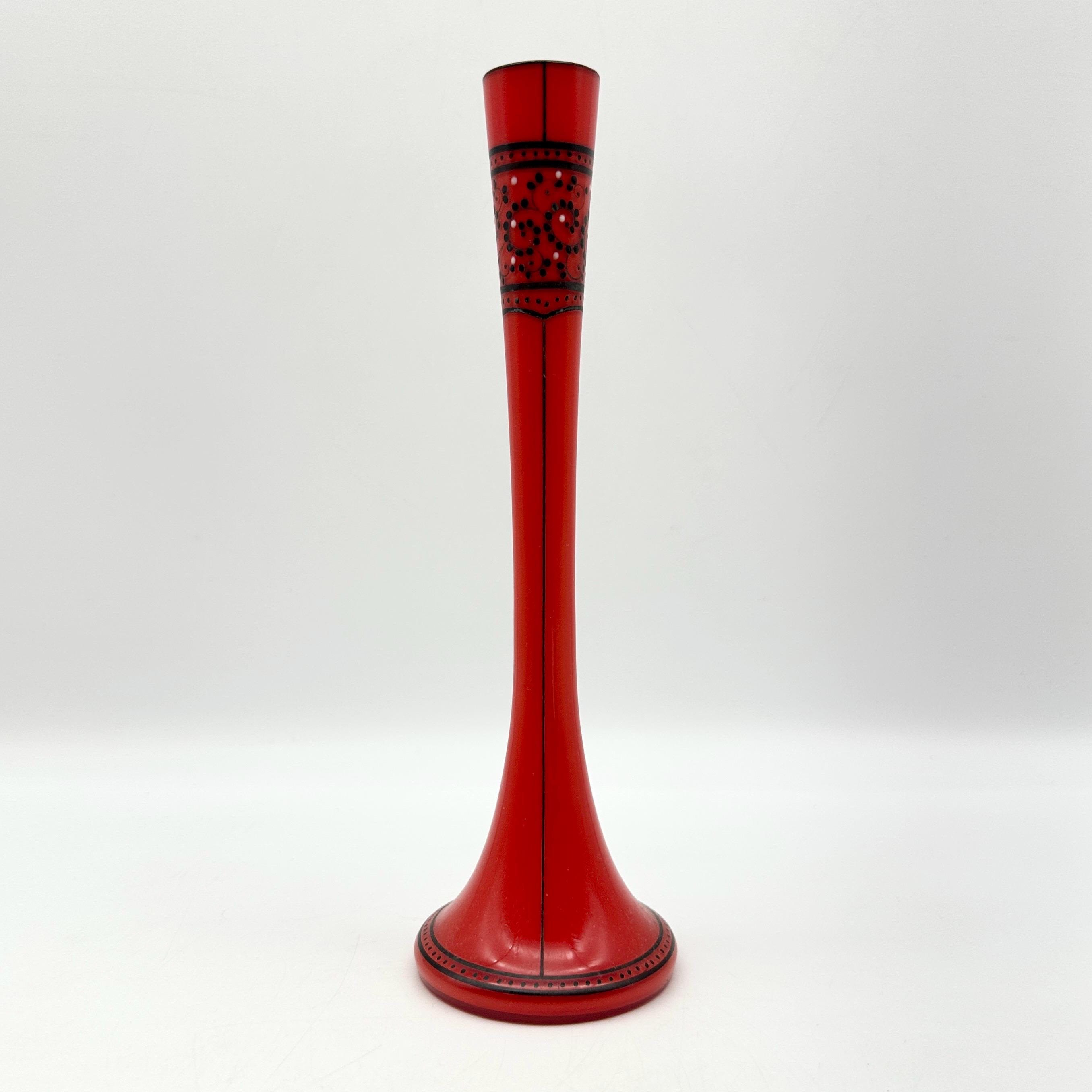 1920s–1930s Gallo Slovakia Art Deco Tango Glass Candlestick Bud