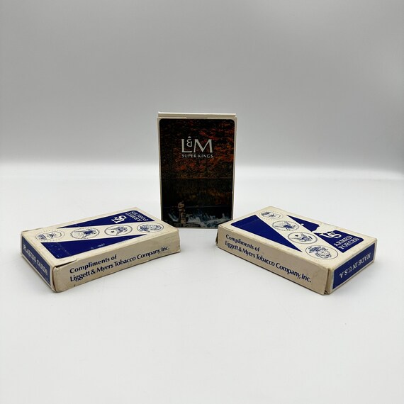 L&M Cigarettes Playing Cards, Set of 3 Packs