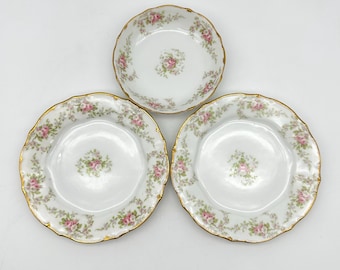Elite Works Limoges France Salad/ Bread Plates (set of 2) & Bowl, Made in England