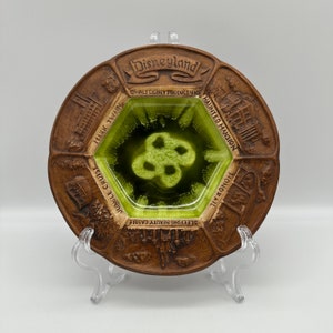 Disneyland Collector Plate, Treasure Craft, MCM, Avocado Green Glazed Center