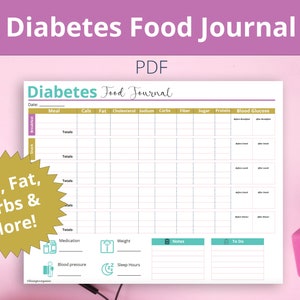 Diabetes Food Journal | Diabetes Meal Tracker
