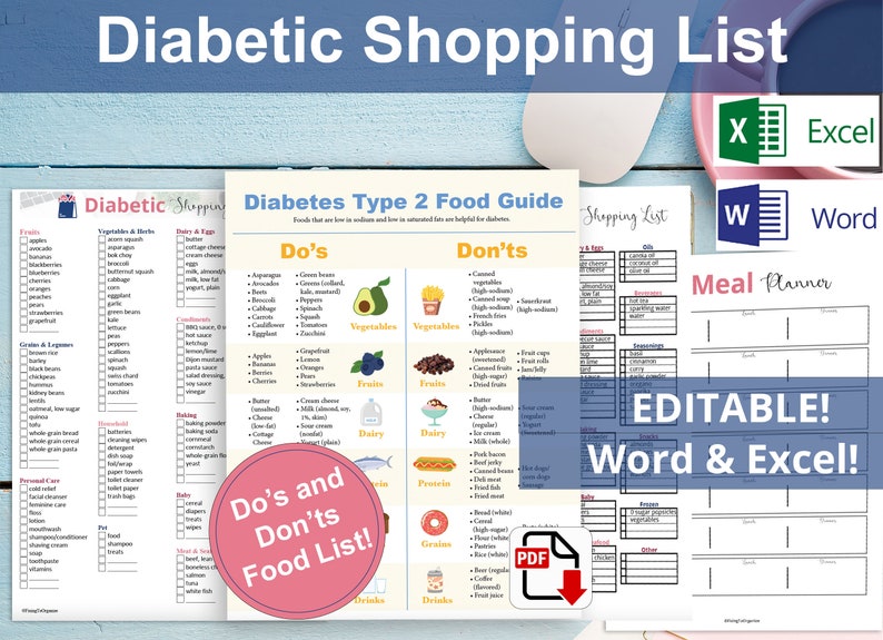 Diabetic Food List | Diabetic Diet | Diabetic Grocery List image 1