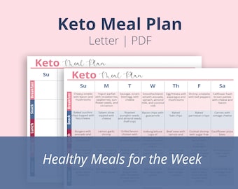 Keto Meal Plan | Keto | Low Carb Meal Plan