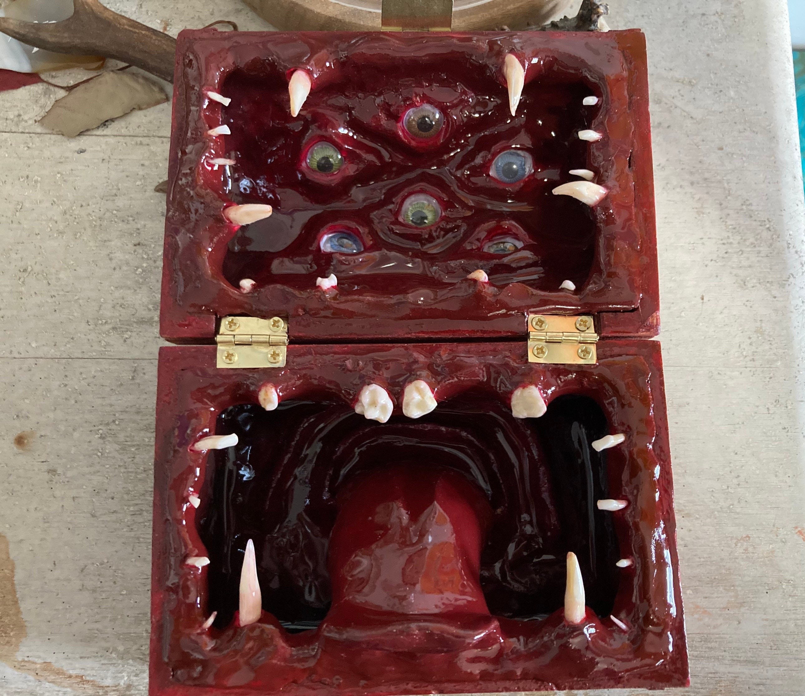 Mimic Box | Mimic Dice Box | Mimic Jewelry Box | Dnd Box | Creepy