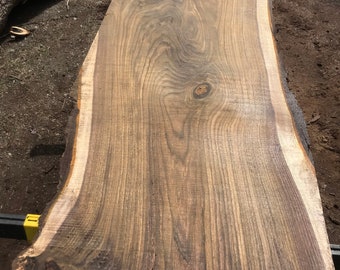Black Walnut Natural Edge Slab #1-26-23-02 - Wood From The Hood