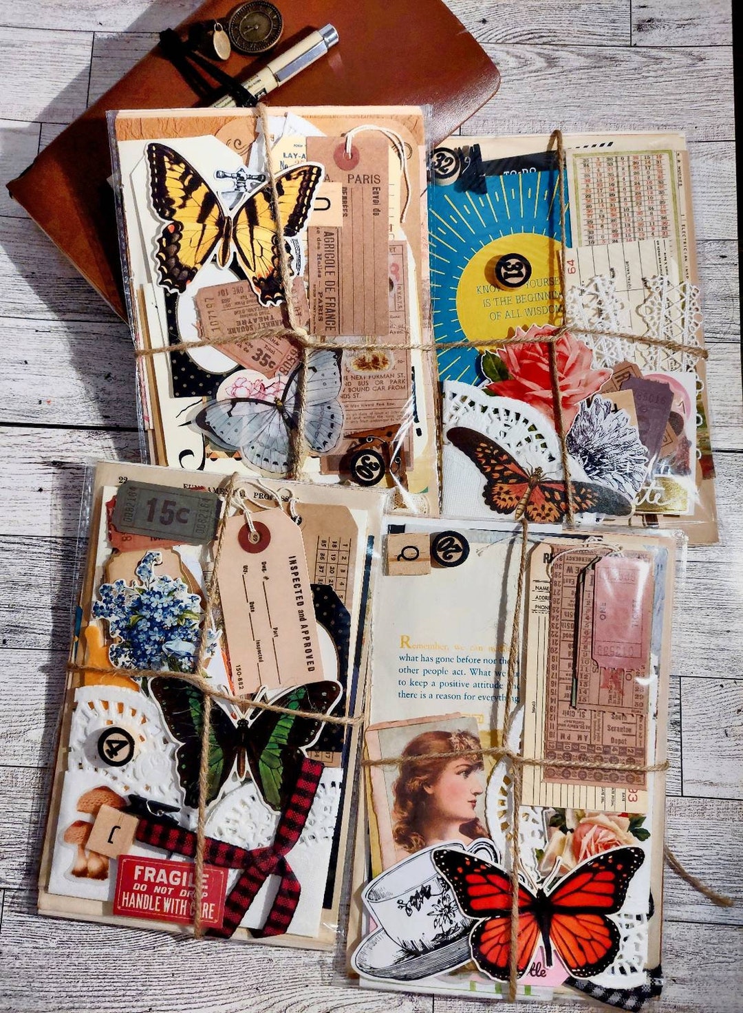 40 Pieces Junk Journal Ephemera Mystery Grab Bag Junk - Etsy