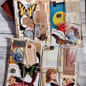 40+ pieces Junk journal ephemera mystery grab bag, junk journal ephemera, vintage junk journal , letter kit, collage kit, scrapbook supplies