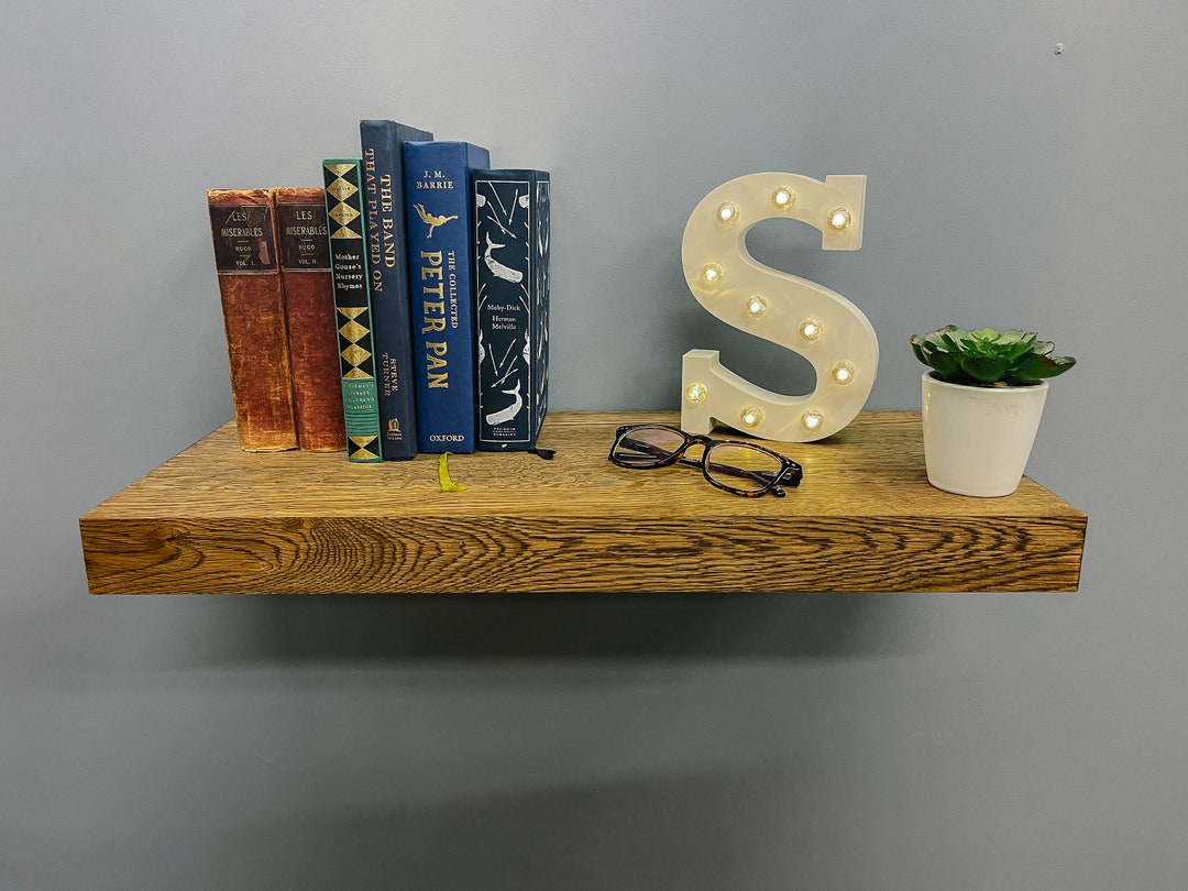 Amish Custom Floating Shelf Cherry, Oak, Knotty Alder, Walnut, Etc Etsy