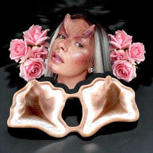 Alien horns/ tentacles / forehead silicone prosthetics/ LATEX FREE / SFX makeup / Halloween/ Cosplay / Film and tv