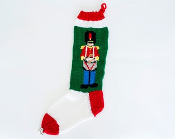 Chaussette de Noël en tricot à personnaliser Soldat de plomb, batteur
