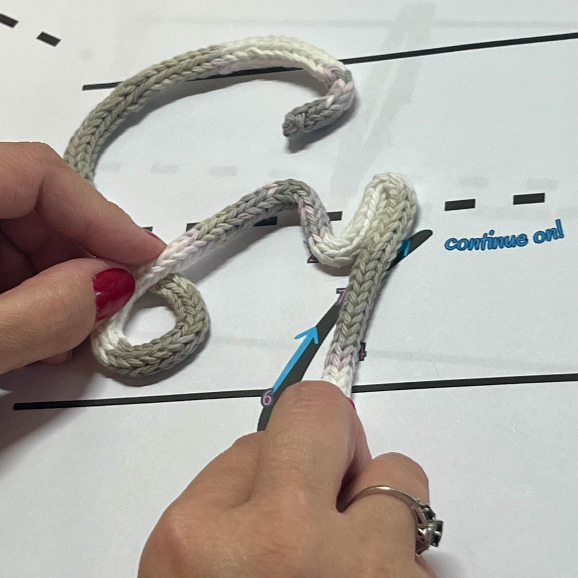 PRINTABLE Knitted I-cord Letter Learning Guide for Wire Art, Uppercase ...