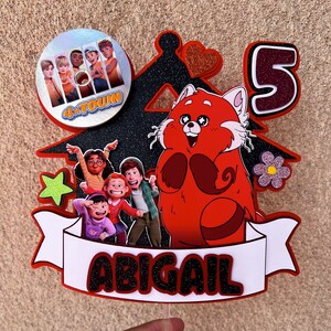 Turning Red Cake Topper