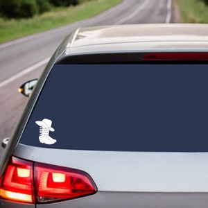 Cowboy Boots & Hat Window Decal
