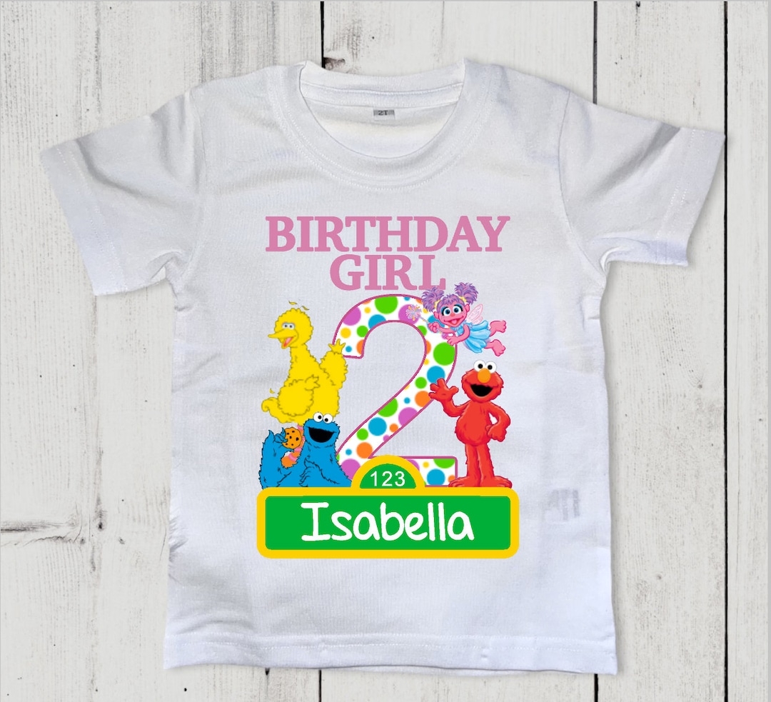 Sesame Street Birthday Shirt - Etsy