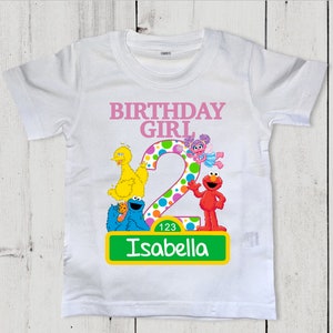 Sesame Street Birthday Shirt Etsy