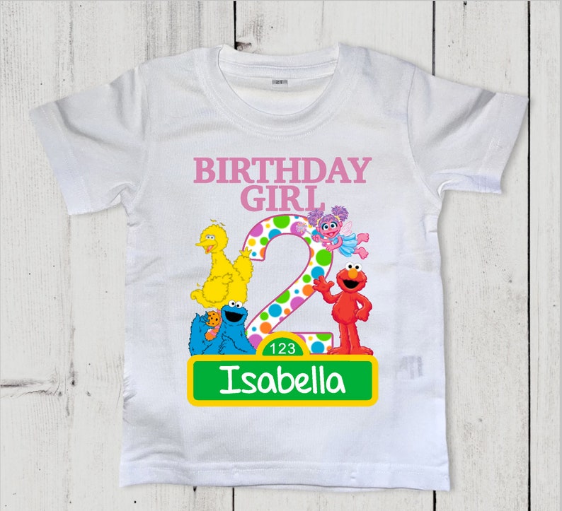 Sesame Street Birthday Shirt image 1