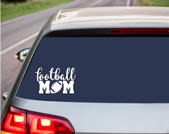 Football Mom Window Decal