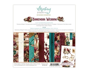 Mintay 'Bohemian Wedding' 6 x 6 Scrapbooking Paper, Mintay, Scrapbooking, Journaling, Cardmaking, Craft Projects