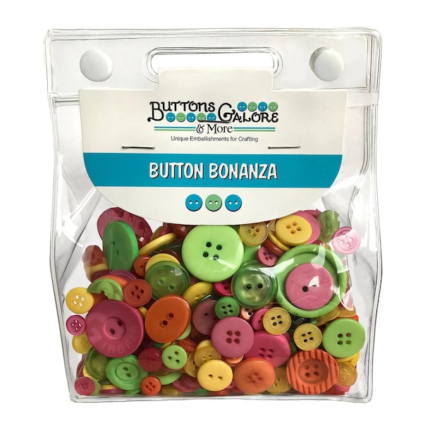 Buttons Galore Button Bonanza BB61 'Fiesta' Buttons, Cardmaking, Scrapbooking, Gift Tags, Mixed Media, Craft Projects, Albums