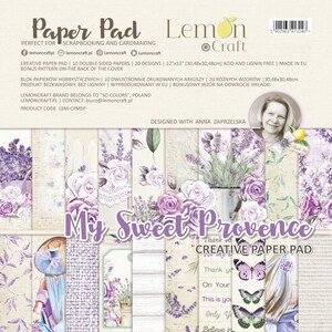 LemonCraft My Sweet Provence 12 x 12 Paper Pad, LemonCraft, Scrapbooking, Cardmaking, Craft Projects, Journals, Tags