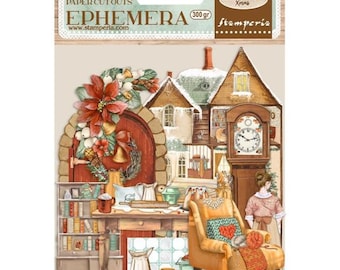 Stamperia  'All Around Christmas' Adhesive Ephemera, DFLCT26, Stamperia, Scrapbooking, Cardmaking, Mixed Media, Tags, Christmas, Crafts,