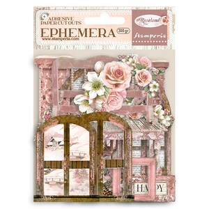 Stamperia 'Roseland' Adhesive Paper EPHEMERA, Die-Cuts, Scrapbooking, Cardmaking, Journals, Mixed Media, Tags, Albums, Tri-Folds, Cards