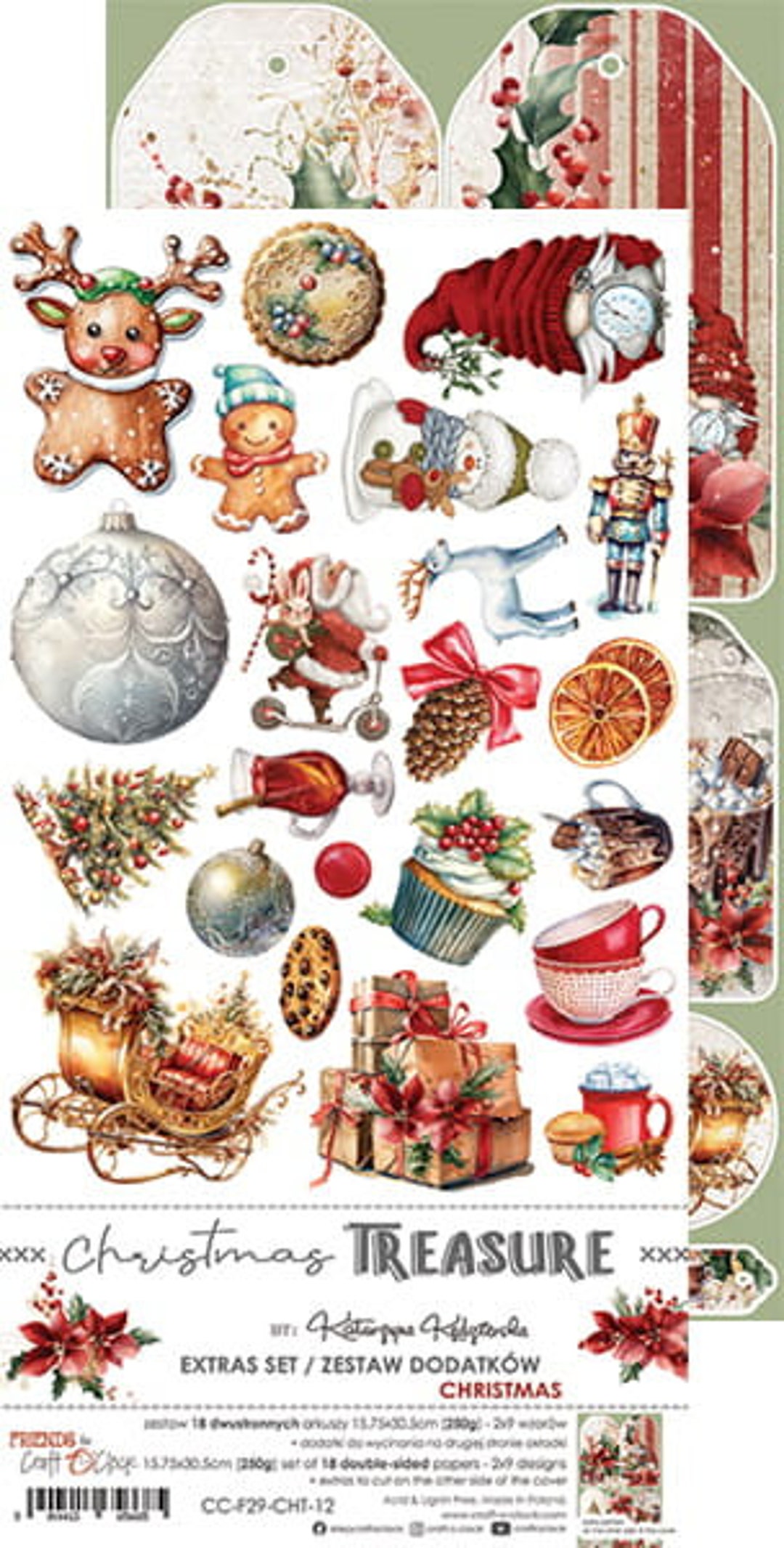 Craft O' Clock 'christmas Treasures Extras Set - Etsy