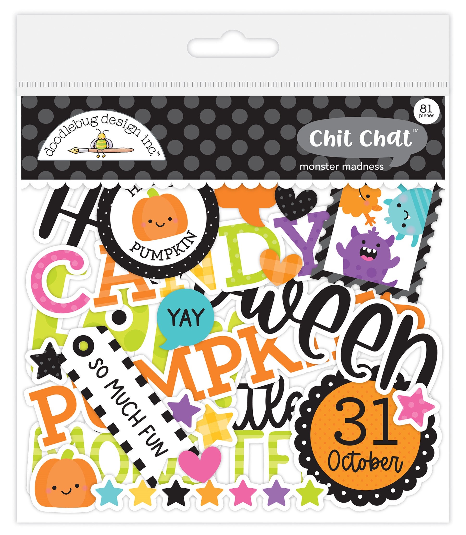 Doodlebug - Monster Madness - Sweet Tooth Doodle Cuts