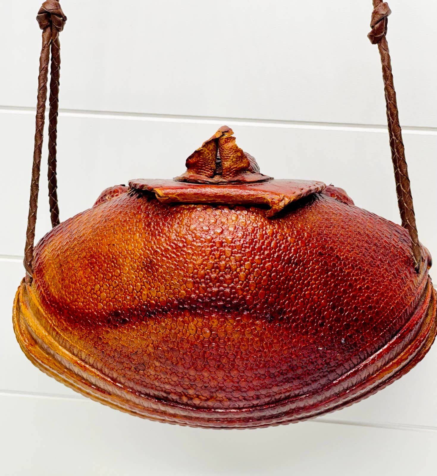 Vintage 1940's Real Armadillo Leather Shoulder Bag Etsy