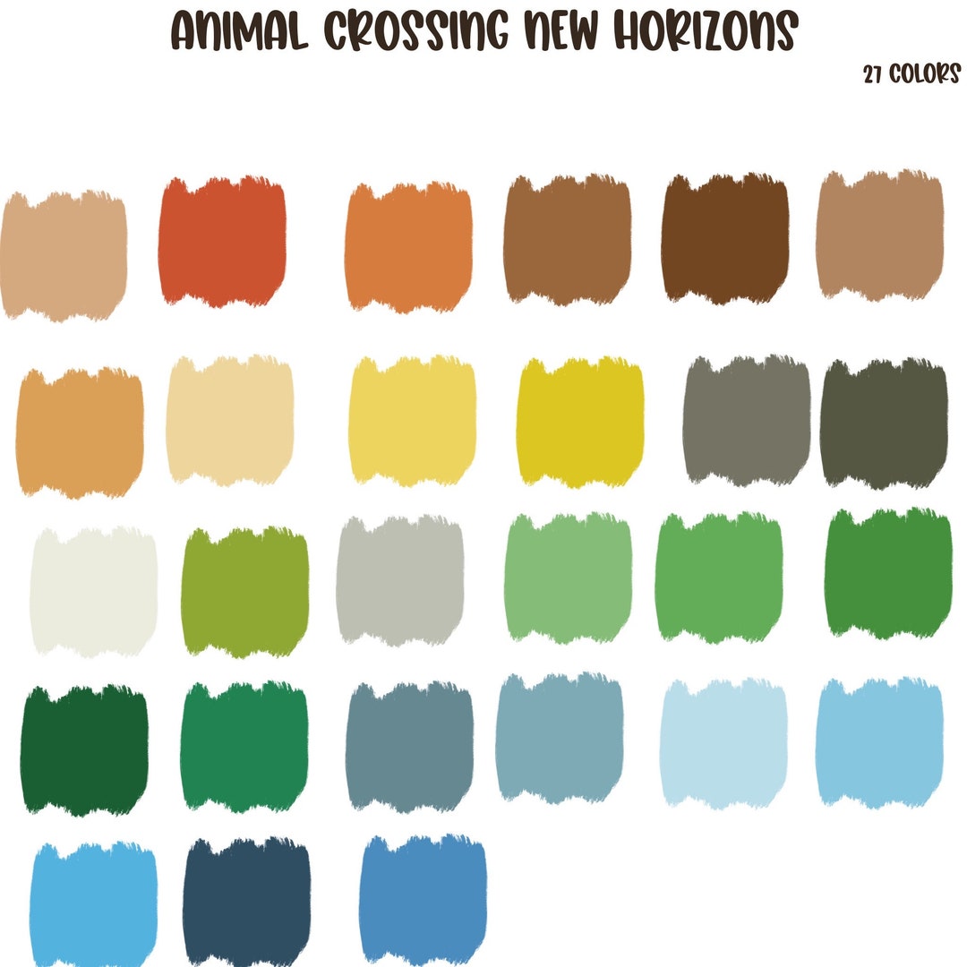 Procreate Color Palette / ACNH / Animal Crossing New Horizons Etsy
