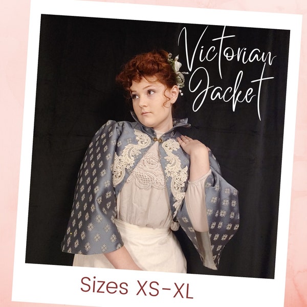 E-Pattern Victorian Jacket sizes XS-XL Based on an Original Victorian Pattern 1890's