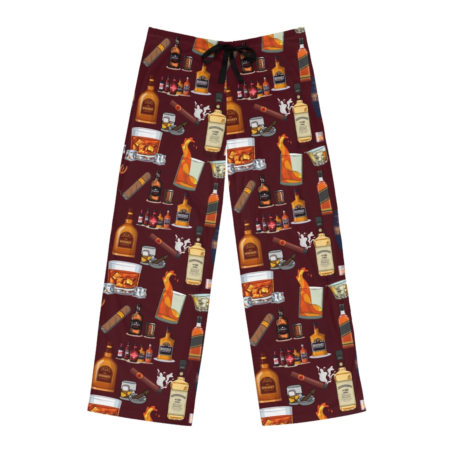 Men's Pajama Pants Whiskey Print Pajama Pants Whiskey Etsy