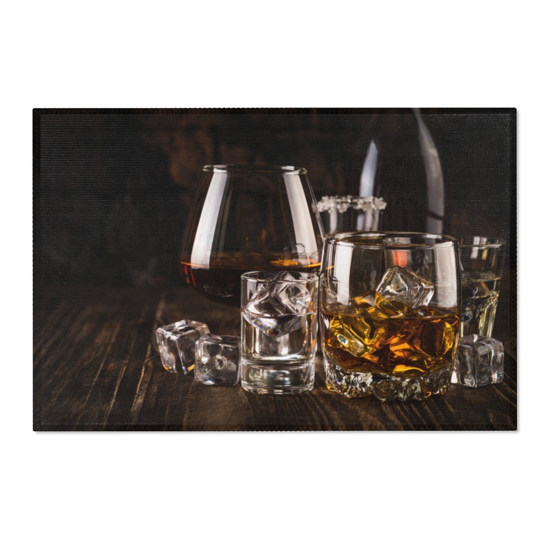 Cocktail Kit Decor Whiskey Rug Bar Theme Bar Themed Etsy