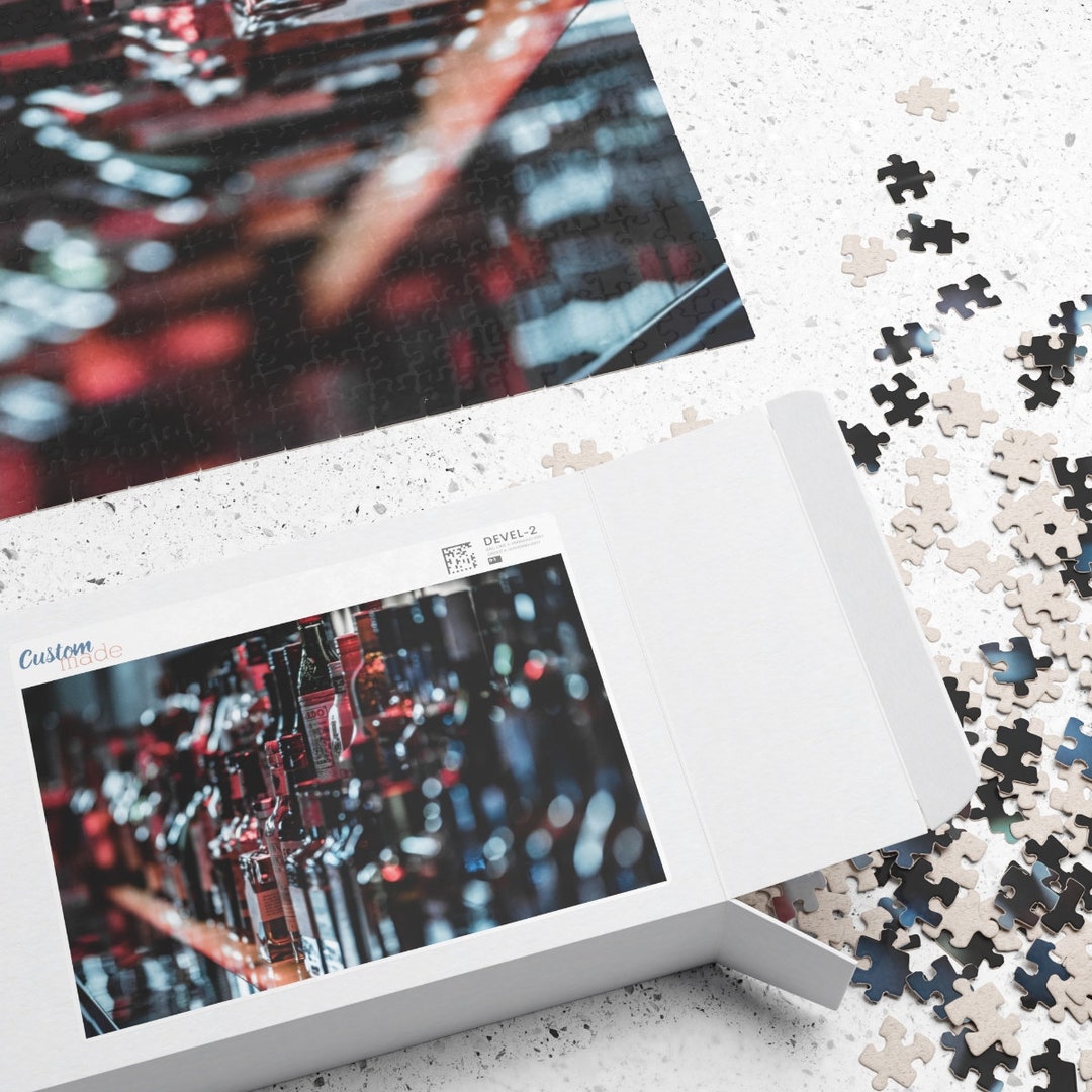 Bar Puzzle Alcohol Puzzle Alcohol Design Whiskey Puzzle Etsy