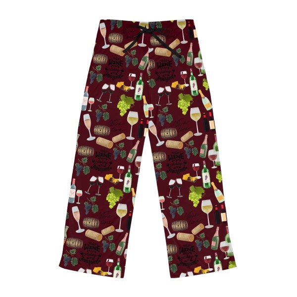 Wine Theme Pajamas Etsy