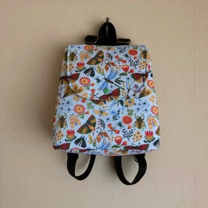 Mini Backpack for Women & Teens – Handmade Floral Butterfly Bag for Travel, School and Festivals
