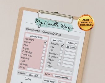 Printable Candle Kit - Etsy