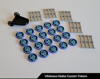 Fichas de mejora de Hades / Juego de mesa villano