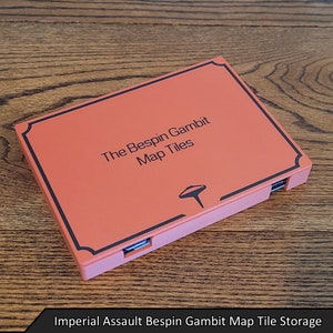 Armazenamento de ladrilhos de mapa Bespin Gambit com tampa | Ataque Imperial de Guerra nas Estrelas