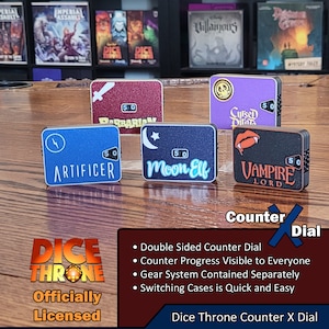 Counter X Dial | Officially Licensed | Health Counter Dial | Dice Throne Board Game
