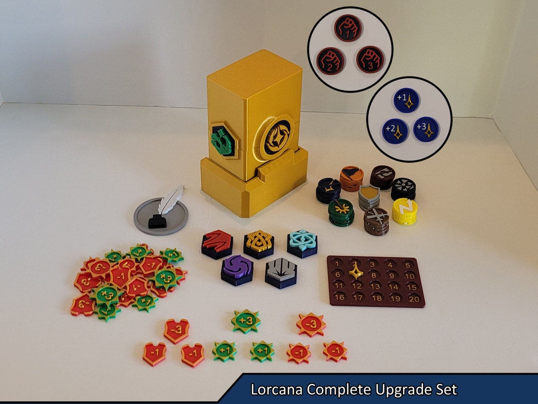 Lorcana Complete Set | Standard Deck Box | Lore Tracker | 78 Reminder ...