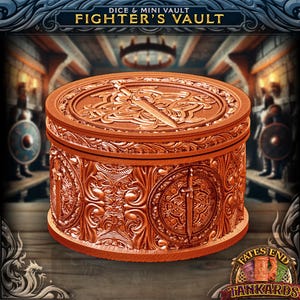Fighter Dice Vault | Dungeons and Dragons | DnD | D&D RPG Game | Dice Container