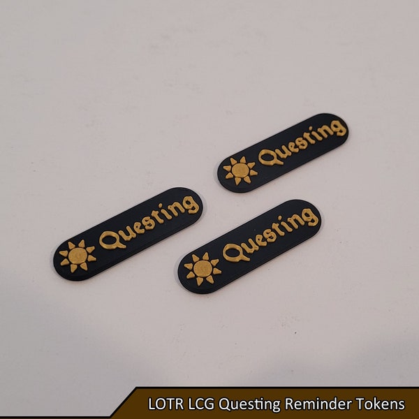 LOTR LCG Questing Reminder Tokens | Lord of the Rings The Card Game LCG | 3 Tokens