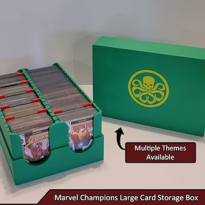 Caixa de armazenamento de cartão grande Marvel Champions - Tema Hydra | Campeões da Marvel LCG