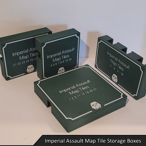 Imperial Assault-kaarttegelopslag met deksels | Keizerlijke aanval van Star Wars
