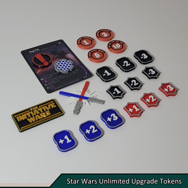 Star Wars Unlimited Upgrade Tokens | Star Wars Unlimited TCG | Complete Set Includes 93 Tokens