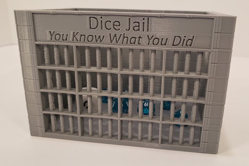 Dice Jail Humorous Dice Box Dungeons and Dragons Dnd Etsy