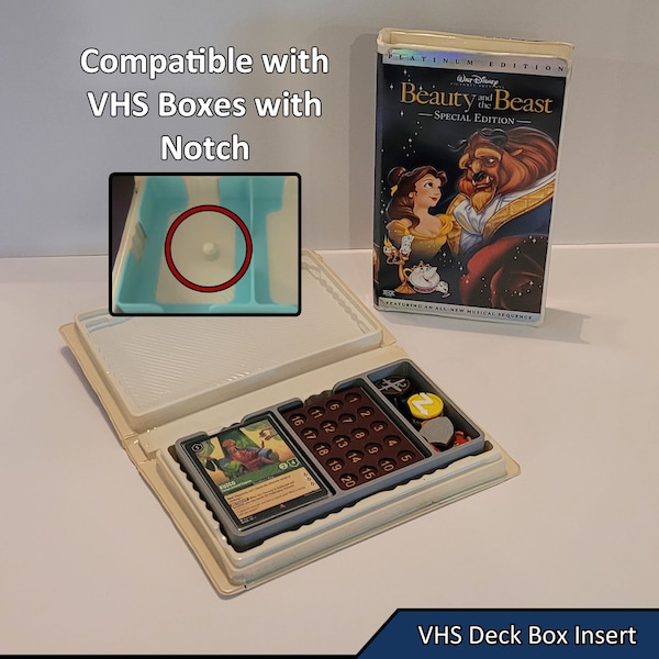 Lorcana VHS Case Deck Box | Single Deck | Lorcana TCG